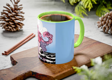 Goddess of the Swirling Sea Colorful Mugs (11oz, 15oz)