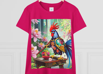 Cyberpunk Rooster Cotton Tee