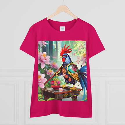 Cyberpunk Rooster Cotton Tee