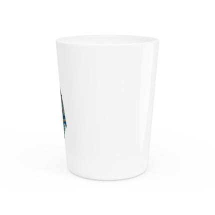 Japanese Woman by Keisai Eisen Ceramic Shot Glass