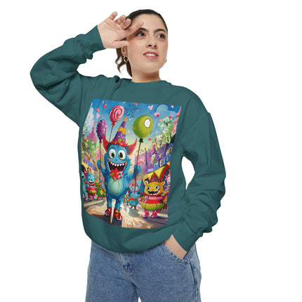Monster Parade Madness Unisex Garment-Dyed Sweatshirt