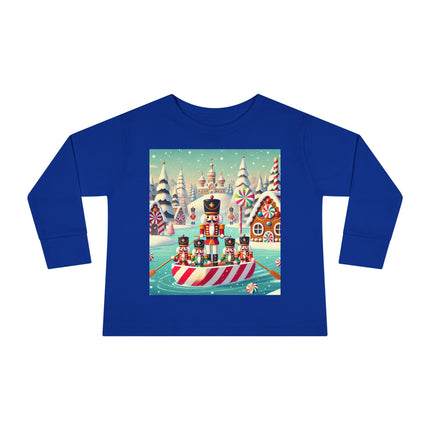 Nutcracker Candy-Striped Adventure Toddler Long Sleeve Tee