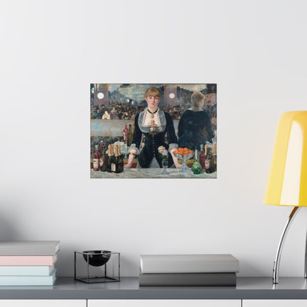 A Bar at the Folies-Bergère by Edouard Manet Matte Horizontal Posters