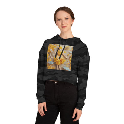 Dandelion Fairy Women’s Cropped Hooded Sweatshirt