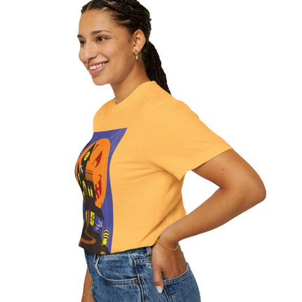 Halloween Night at the Haunted House Unisex Garment-Dyed T-shirt