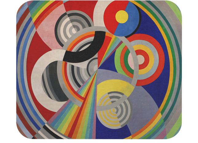 Rythme No. 1 by Robert Delaunay Mouse Pad, Rectangle