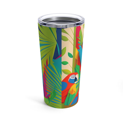 Colorful Macaws Tumbler 20oz