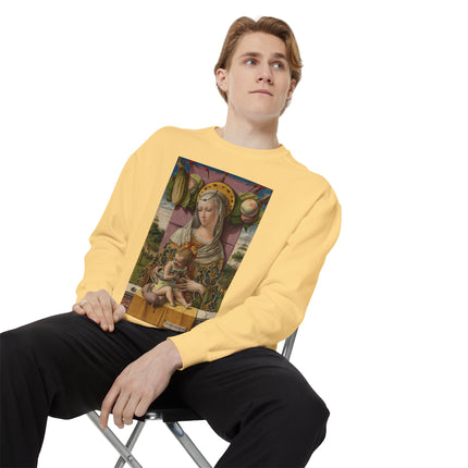 Madonna and Child by Carlo Crivelli Unisex Garment-Dyed Sweatshirt