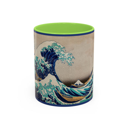 The Great Wave off Kanagawa by Katsushika Hokusai Colorful Mugs (11oz, 15oz)