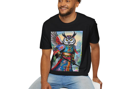 Cyberpunk Samurai Owl Softstyle T-Shirt