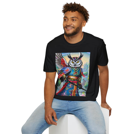 Cyberpunk Samurai Owl Softstyle T-Shirt