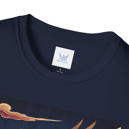 Flame-Winged Horse at Sunset Softstyle T-Shirt