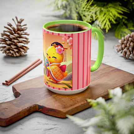 Whimsical Springtime Exchange Colorful Mugs (11oz, 15oz)