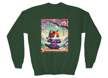 Samurai Kitten Youth Crewneck Sweatshirt