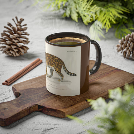 Jaguar by Charles Dessalines D' Orbigny Colorful Mugs, 11oz
