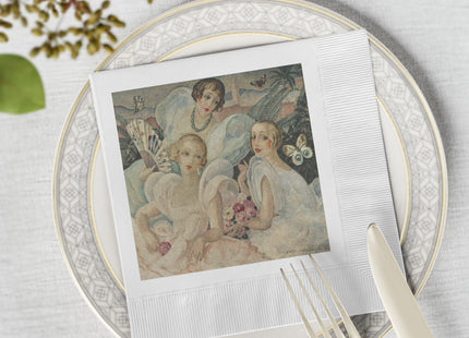 Les Femmes Fatales by Gerda White Coined Napkins
