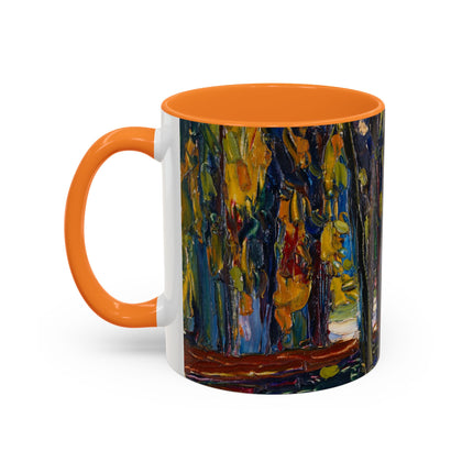 In the Park of St. Cloud by Wassily Kandinsky Colorful Mugs (11oz, 15oz)