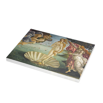Birth of Venus by Sandro Botticelli Postcards (envelopes included) - Bundles of 10, 30, 50 Pieces