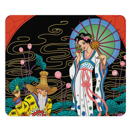 The Romance of Perfume by George Barbier Mouse Pad, Round and Rectangle