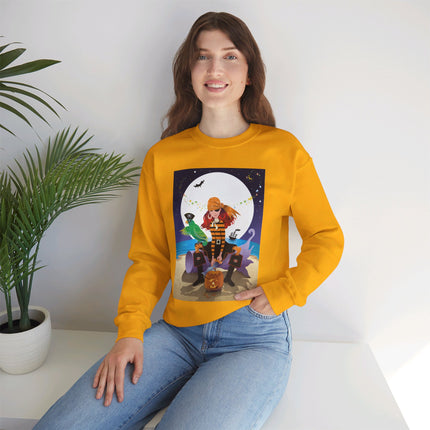 Moonlit Pirate Halloween Unisex Heavy Blend™ Crewneck Sweatshirt