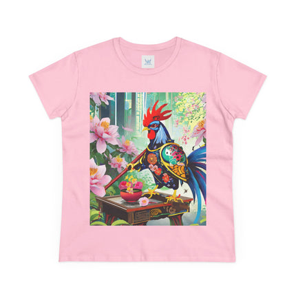 Cyberpunk Rooster Cotton Tee