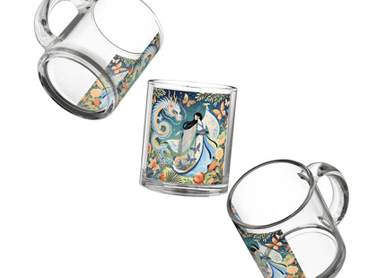 Fairy Waltz in the Butterfly Garden Glass Mug, 10oz