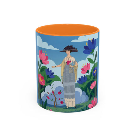 Garden Of New Beginnings Colorful Mugs – Art Deco Floral Elegance