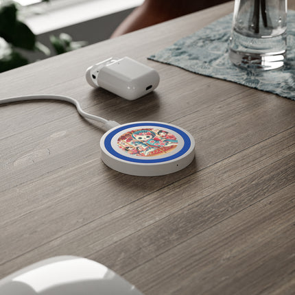 Geisha Kitten's Enchanted Carousel Ride Quake Wireless Charging Pad
