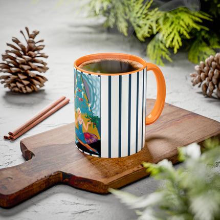 Art Deco Christmas Elegance Colorful Mugs (11oz, 15oz)