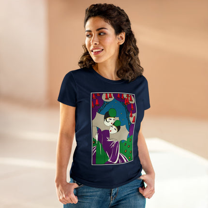Two Pierrots Women's Midweight Cotton Tee
