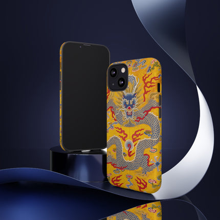 Majestic Dragon Regalia – Imperial 12-Symbol Robe Phone Cases