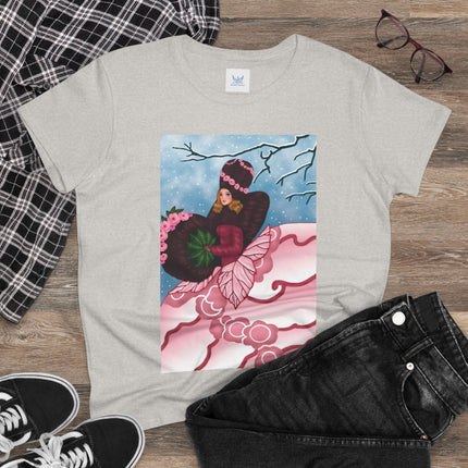 Winter Rose Empress Women's Midweight Cotton Tee