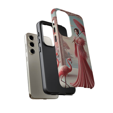 Petals, Porcelain, and Flamingos Phone Cases