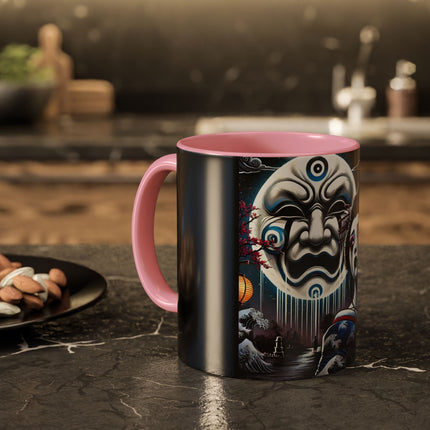 Geisha’s Black Ink Tears Colorful Mugs (11oz, 15oz)