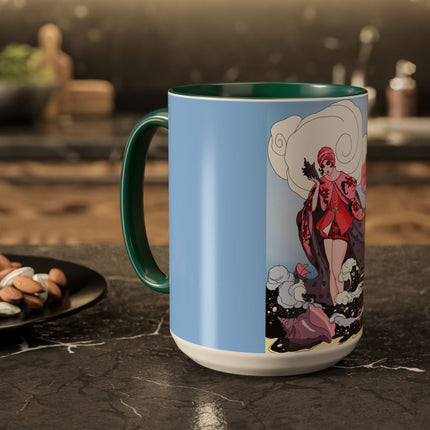 Goddess of the Swirling Sea Colorful Mugs (11oz, 15oz)