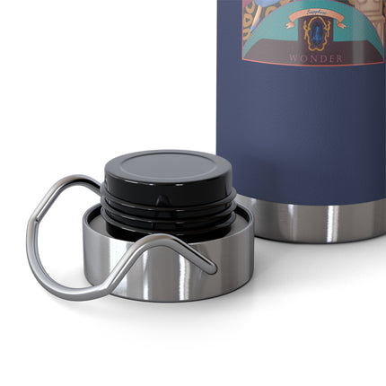 September & Sapphire (from the Gem Series) by Sofia Chiostri Copper Vacuum Insulated Bottle, 22oz