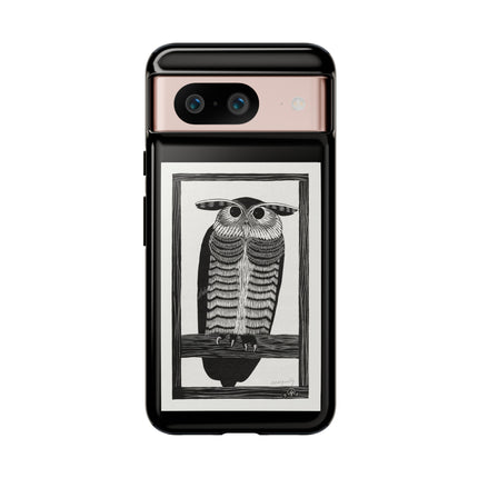 Horned Owl by Samuel Jessurun de Mesquita Phone Cases