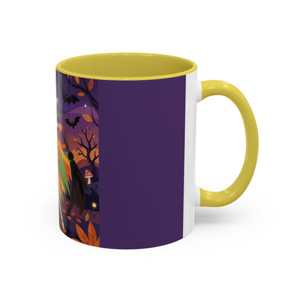 🎃🧙 The Witch Of Jack-O'-Lantern Hollow Colorful Mug – Whimsical Halloween Charm