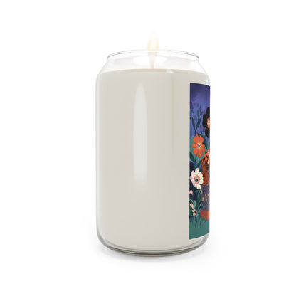 🧡🌙 The Lady Of The Midnight Garden Scented Soy Candle – Art Deco Floral Glamour