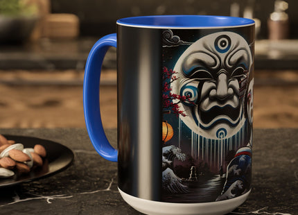 Geisha’s Black Ink Tears Colorful Mugs (11oz, 15oz)