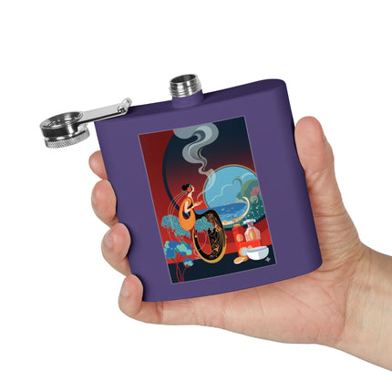 Golden Day Serenade Stainless Steel Flask – Elegant Harmony & Sunlit Grace