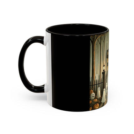 Ghostly Welcome – A Halloween Night Colorful Mugs (11oz, 15oz)