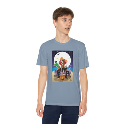 Moonlit Pirate Halloween Youth Competitor Tee