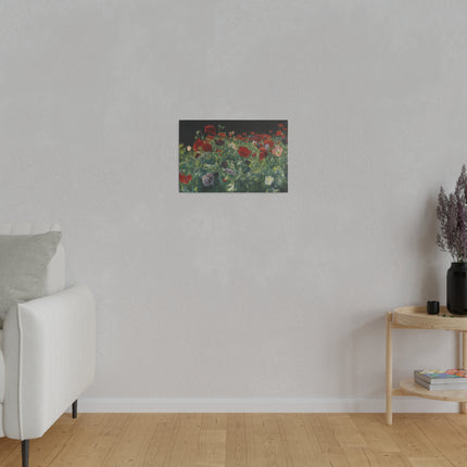 Poppies (A Study of Poppies for Carnation, Lily, Lily, Rose) by John Singer Sargent Matte Canvas, Stretched, 0.75"