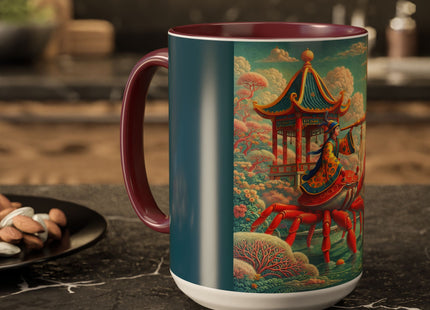The Celestial Crab Navigator Colorful Mugs (11oz, 15oz)