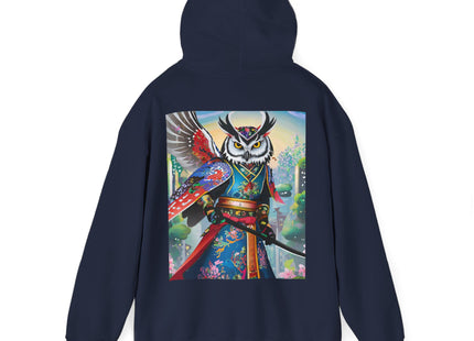 Cyberpunk Samurai Owl – Heavy Blend™ Hooded Sweatshirt