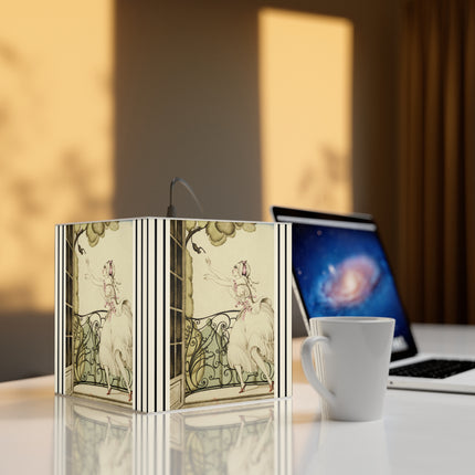 Sur talons rouges (On Red Heels) pl 02 by Gerda Wegener Light Cube Lamp