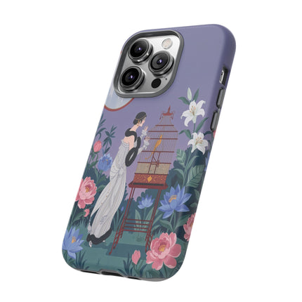🌸🐦 The Lady Of The Garden Birdcage Phone Case – Art Deco Floral Elegance