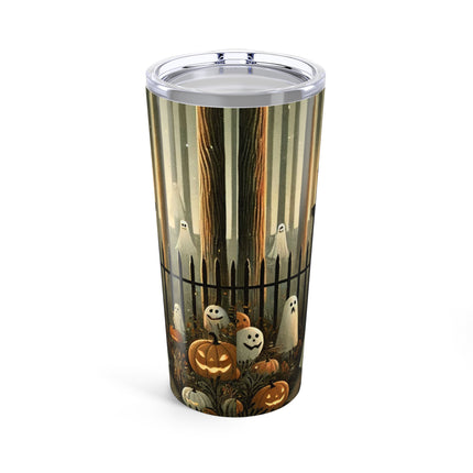 Ghostly Welcome – A Halloween Night Tumbler 20oz