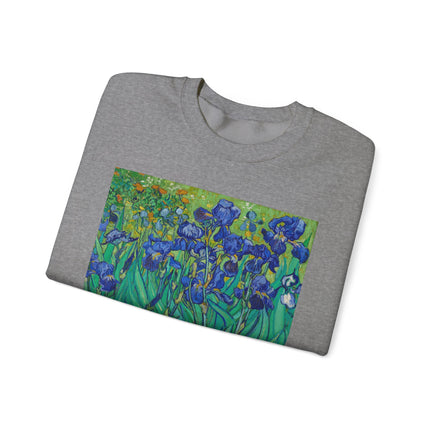 Irises by Vincent Van Gogh Heavy Blend™ Crewneck Sweatshirt